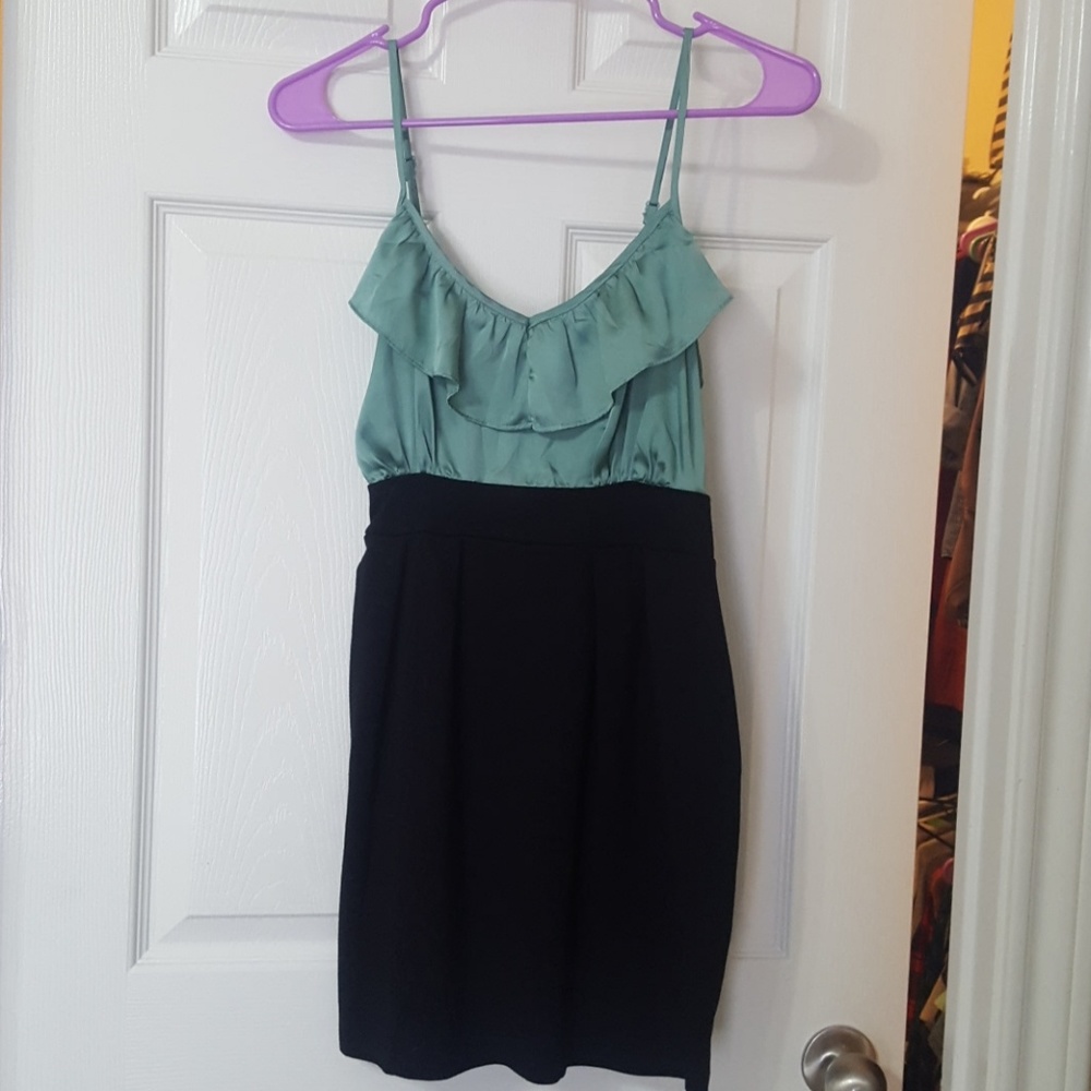 Spaghetti strap mini skirt